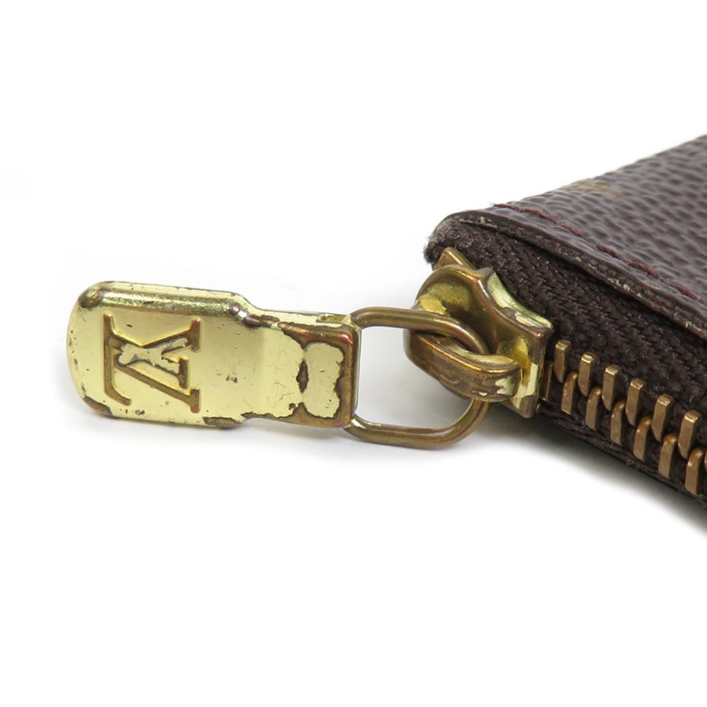 LOUIS VUITTON Key Case Coin Monogram Pochette Cle Canvas/Metal