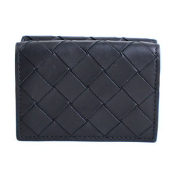 Bottega Veneta BOTTEGA VENETA Trifold Wallet Intrecciato Leather Black Unisex