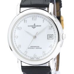 ULYSEE NARDIN Stainless Steel Leather Automatic Mens Watch 133-77 BF564393