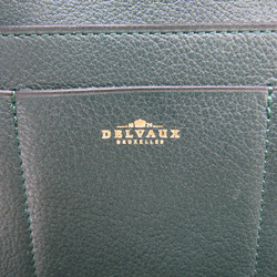 Leather wallet Delvaux Green in Leather - 24519618