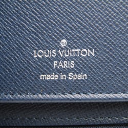 Louis Vuitton Taiga Zippy Wallet M32837 Men's Taiga Leather Long Wallet (bi-fold) Navy,Ocean