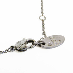 Vivienne Westwood Orb Metal,Rhinestone Women's Casual Pendant Necklace (Silver)