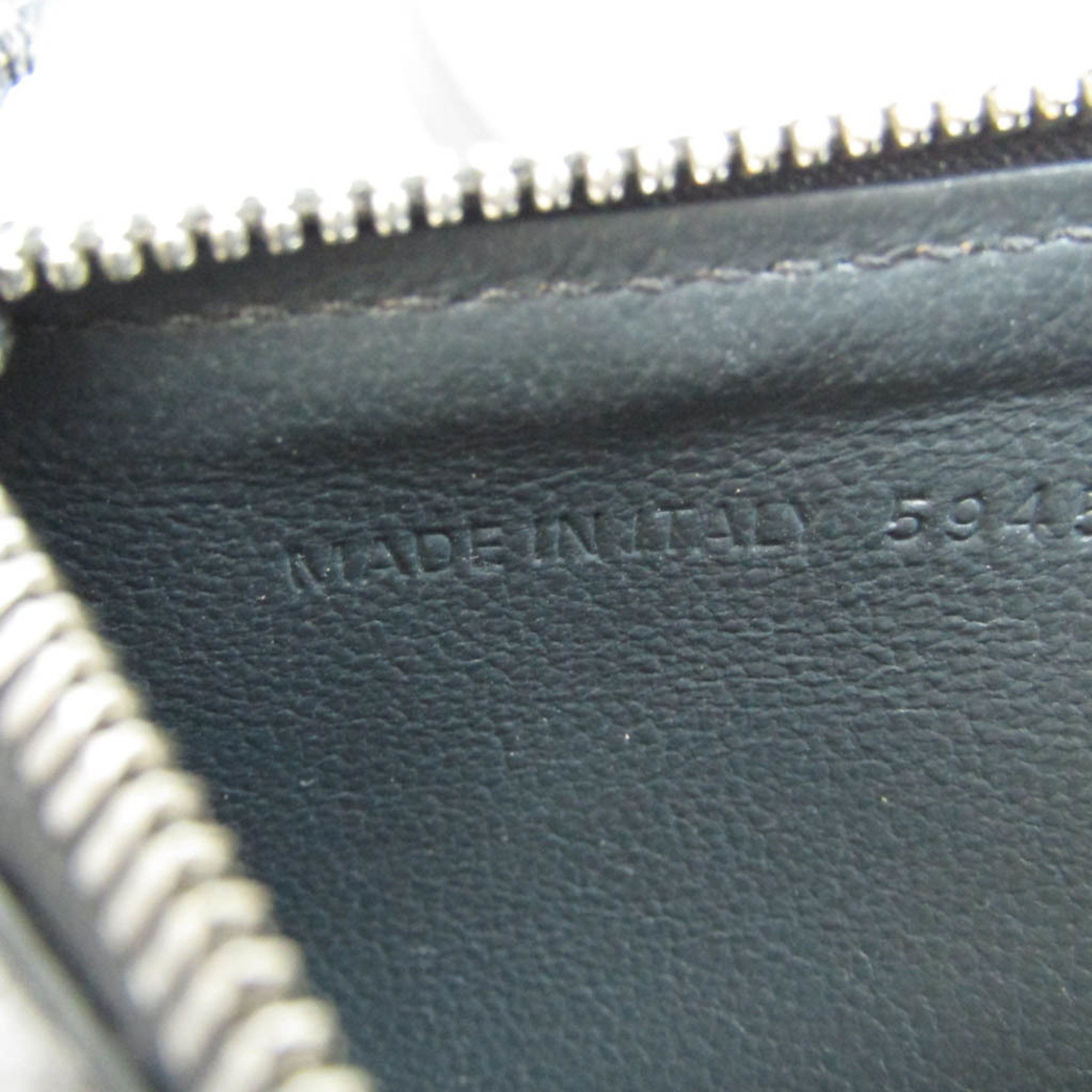 Balenciaga Fragment Case 594548 Women,Men Leather Coin Purse/coin Case Dark Gray