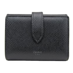 WALLET WITH STRAP - MEDIUM STRAP WALLET IN GRAINED CALFSKIN