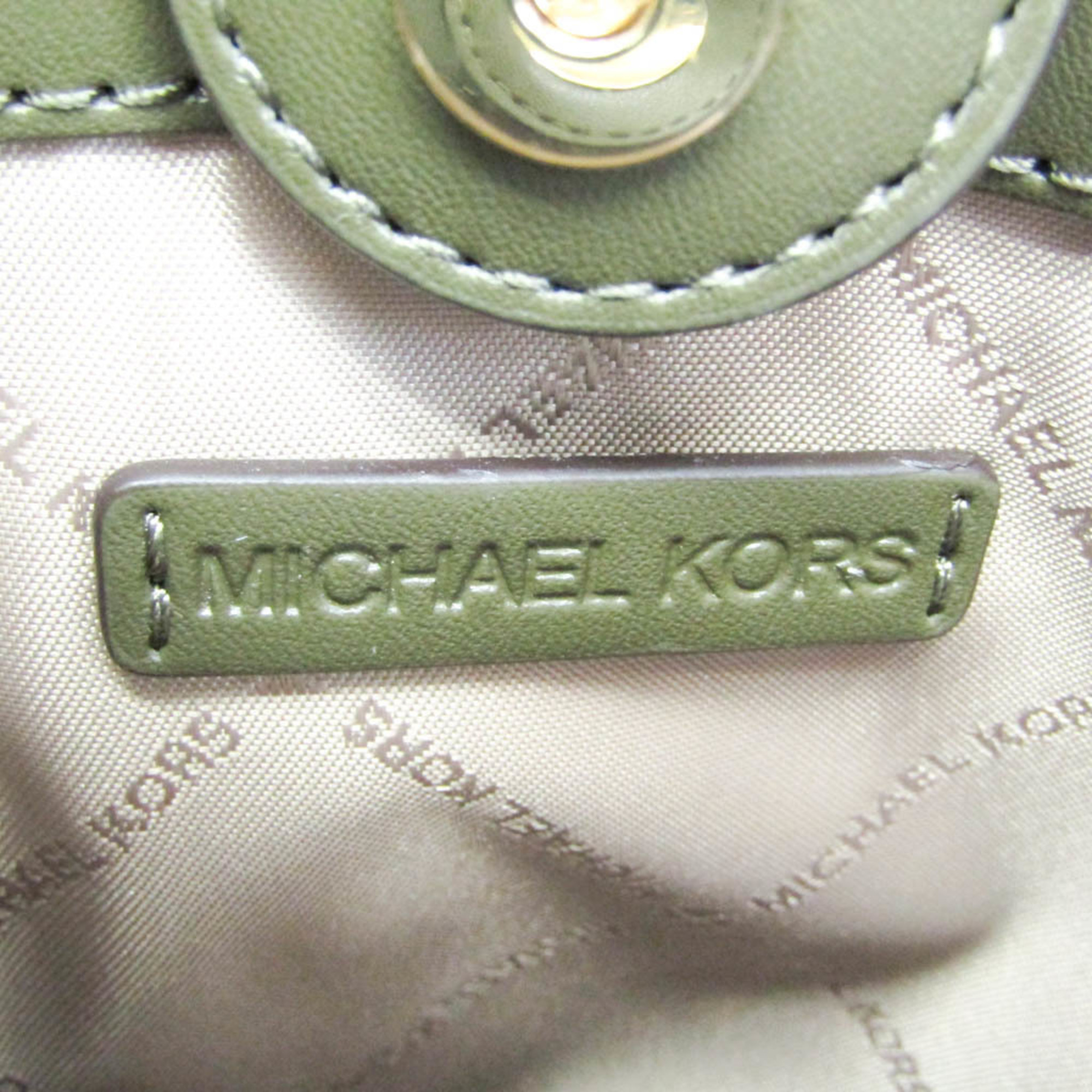 Michael Kors 35S1GM9T0L Women's Leather Shoulder Bag Khaki,Moss Green