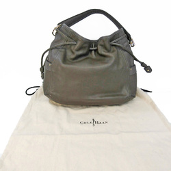 Cole Haan Drawstring One-shoulder Tote B44465 Women's Leather Tote Bag Gray