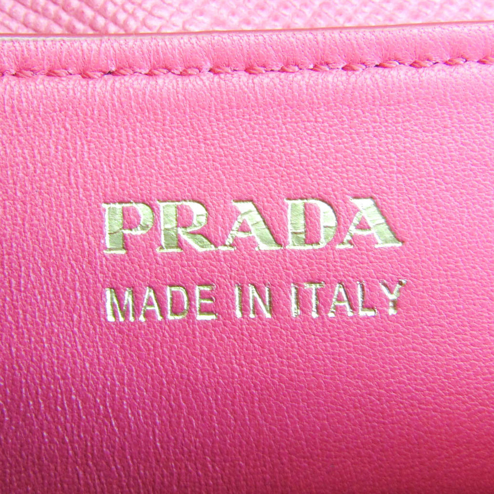 Prada Canapa SAFFIANO B2756T Women's Leather,Canvas Handbag