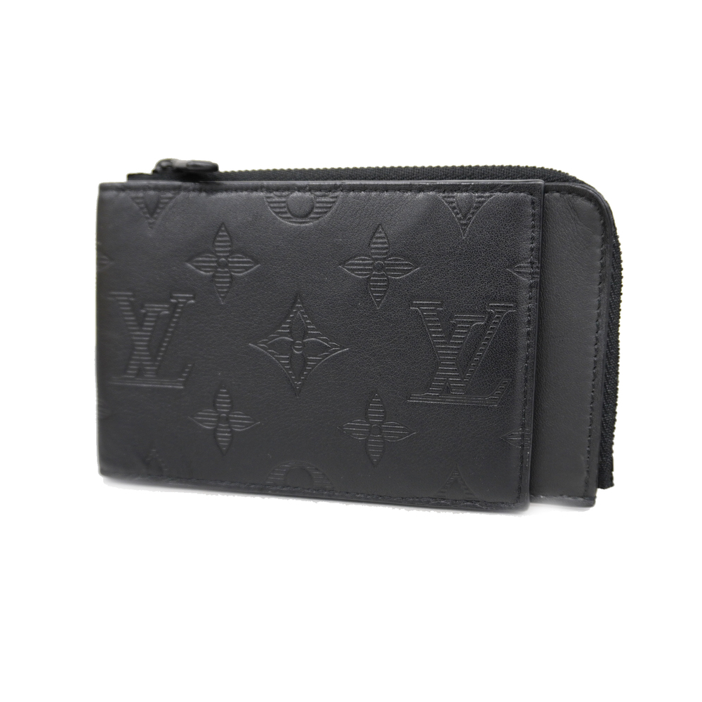 Auth Louis Vuitton Monogram Shadow Hybrid Wallet M81526 Men's Coin Case
