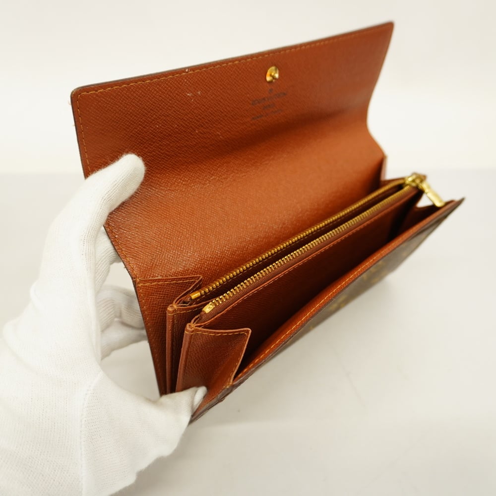 LOUIS VUITTON Monogram Pochette Porto Mone Credit Long Wallet M61725 |  eLADY Globazone