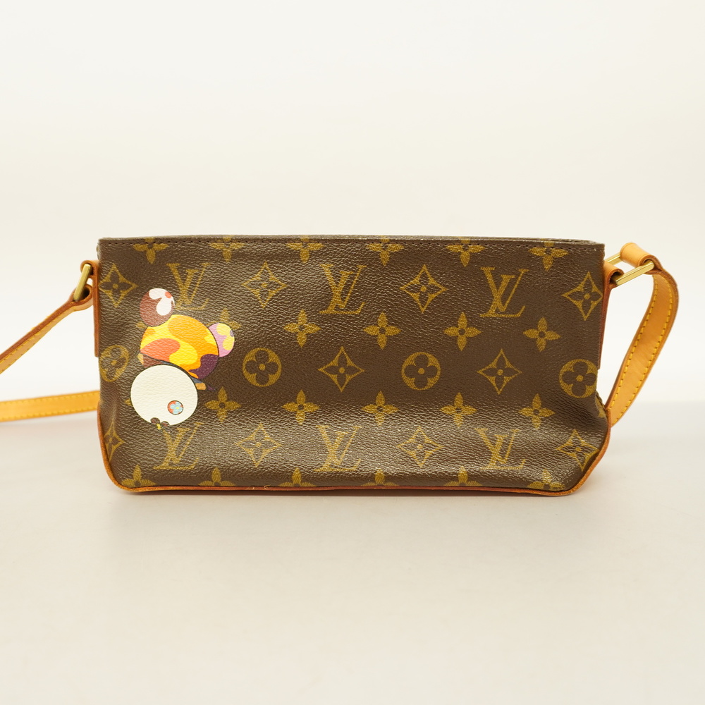 Auth Louis Vuitton Monogram Panda Trotter M51241 Women's Shoulder Bag