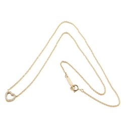 Tiffany Metro Heart Necklace 18K K18 Pink Gold Diamond Women's TIFFANY&Co.