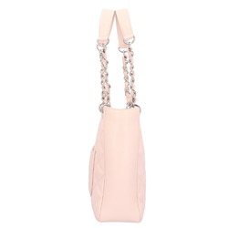 CHANEL Chain Tote Bag Caviar Skin Pink Ladies