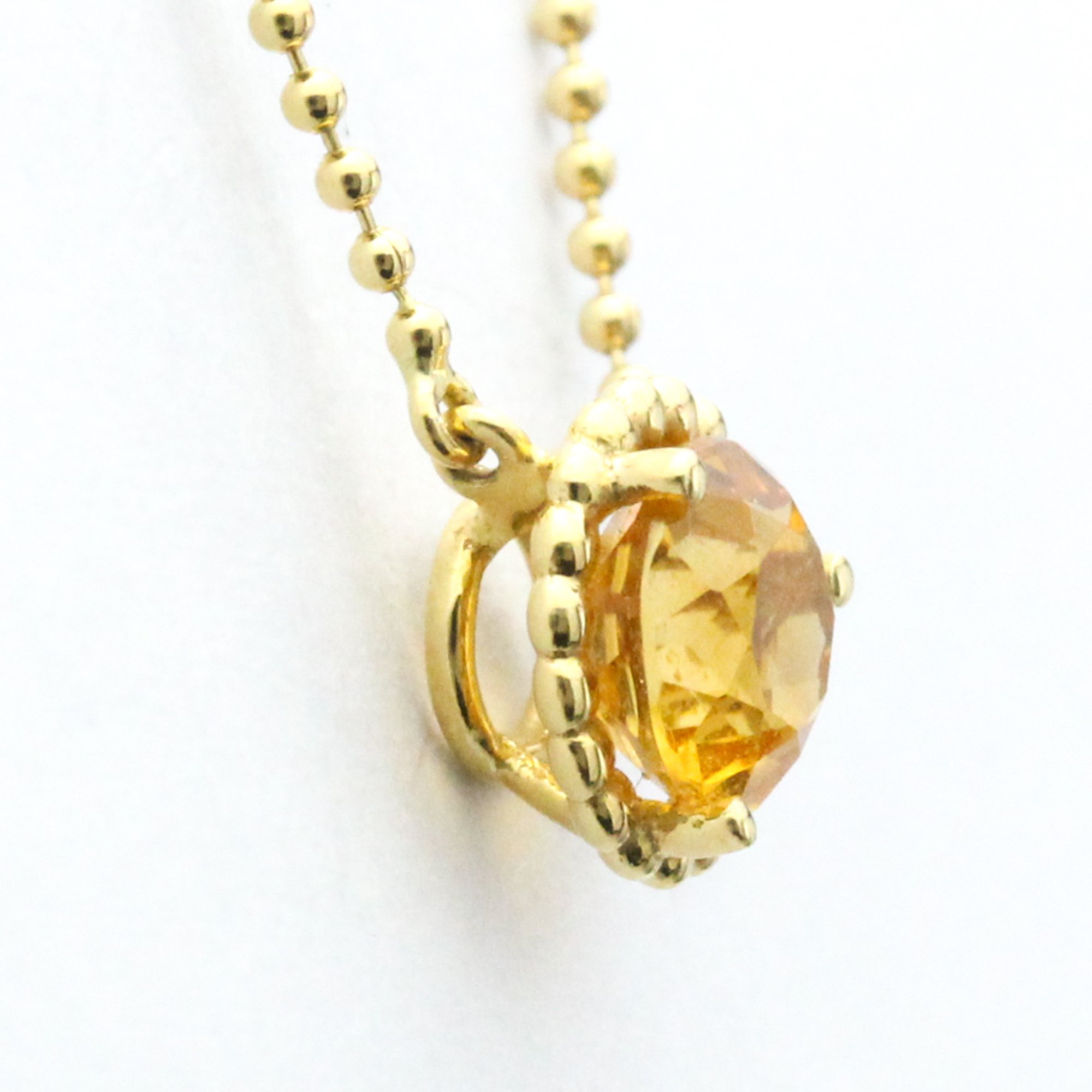 Tiffany Citrine Necklace Yellow Gold (18K) Citrine Men,Women Fashion Pendant Necklace (Gold)