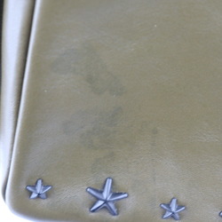 JIMMY CHOO LENNOX Rucksack/Daypack Leather Olive Silver Hardware Backpack Star Studs