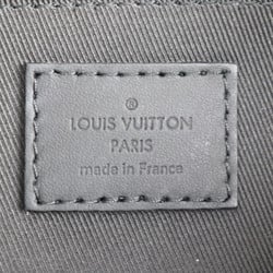 LOUIS VUITTON Monogram Porochon Shoulder Bag M59927 Taurillon Leather Gray x Yellow White Silver Hardware Coin Case Included Daybreak Vuitton