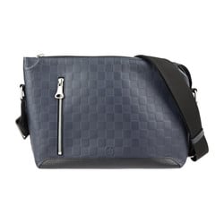 LOUIS VUITTON Louis Vuitton Triangle Messenger Shoulder Bag M55925 Monogram  Implant Turquoise Black Metal Fittings