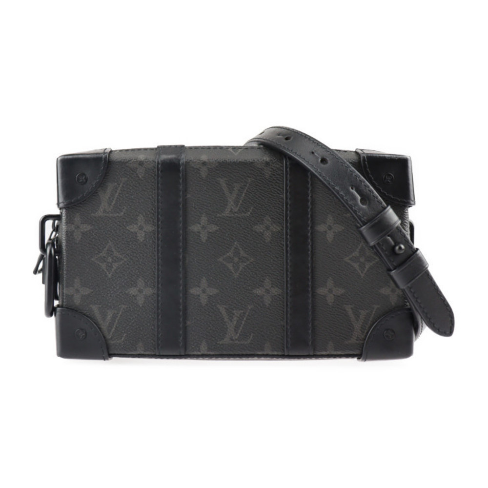 LOUIS VUITTON Soft Trunk Wallet Shoulder Bag M69838 Monogram Eclipse Leather  Black Pochette 2WAY Clutch Second Vuitton