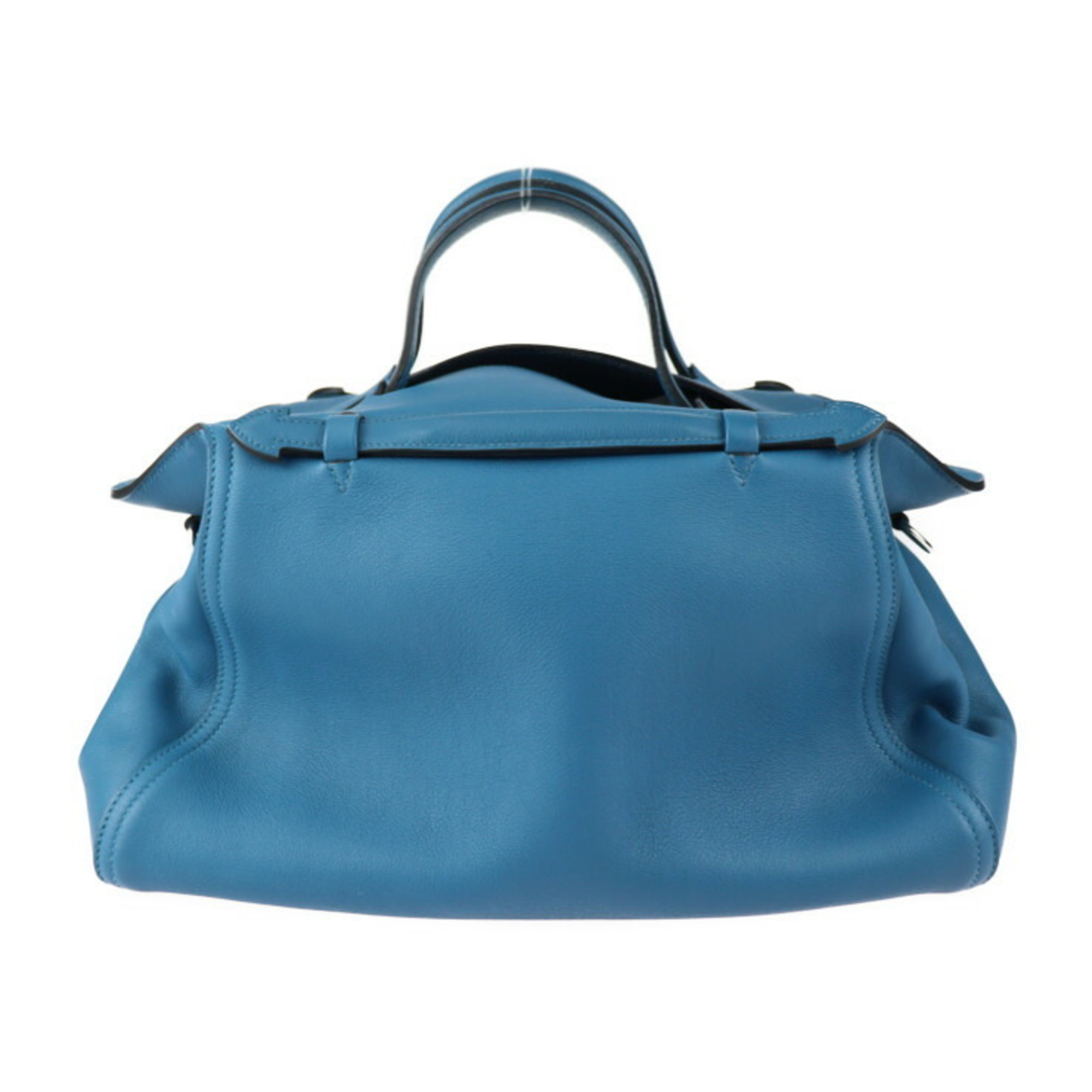 HERMES Oxer Handbag 067560CKS7 Evercolor Blue Degaris Silver Hardware 2WAY Shoulder Bag T Stamp
