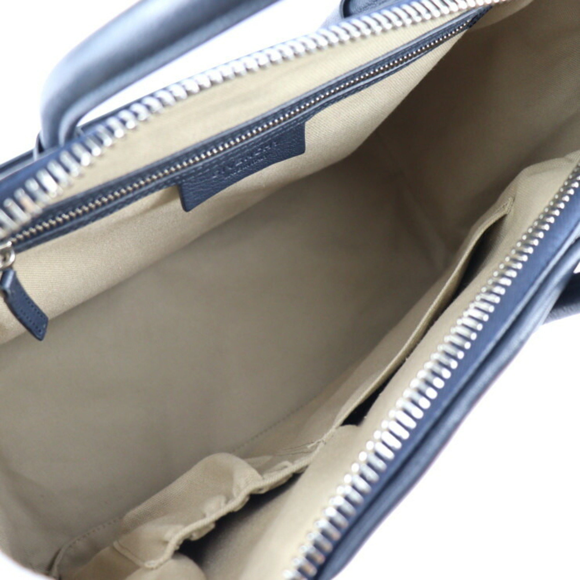 GIVENCHY Antigona Medium Handbag BB05118012 Leather Dark Navy 2WAY Shoulder Bag M Size