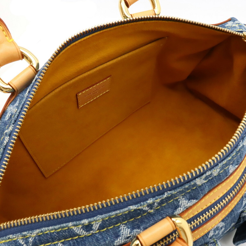 LOUIS VUITTON Monogram Neo Speedy Handbag Boston Bag Blue M95019