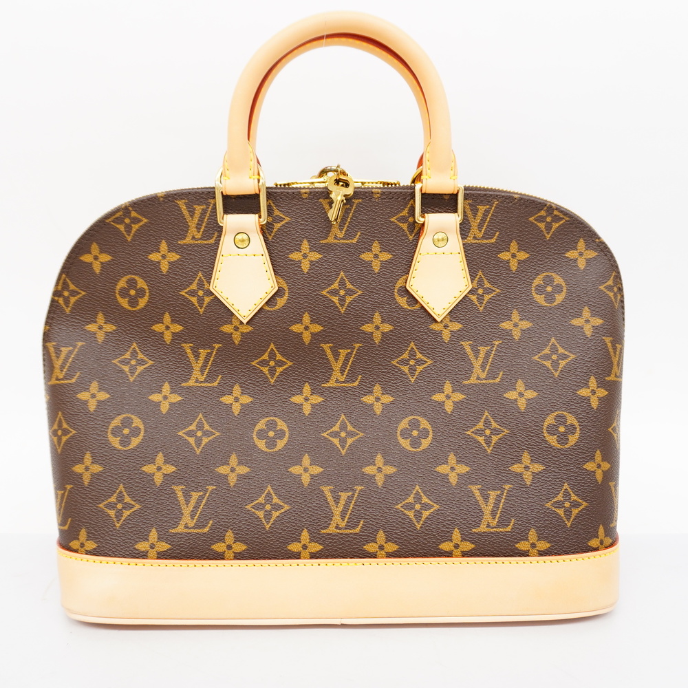 Auth Louis Vuitton Monogram Alma Hand Bag M51130 Used