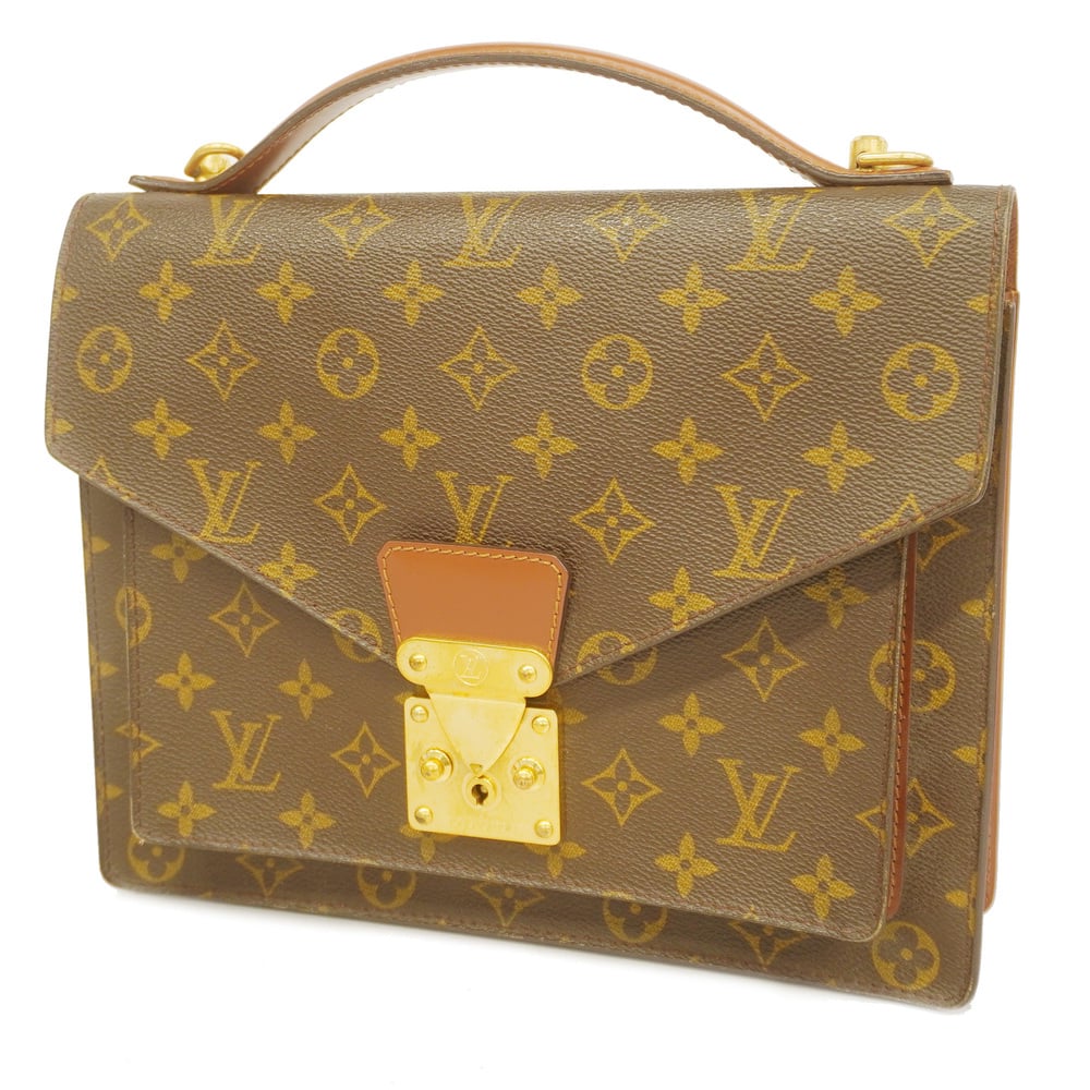 Auth Louis Vuitton Monogram Monogram Monceau M51185 Women's Handbag