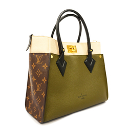 Auth Louis Vuitton Monogram 2WAY Bag On My Side MM M55302 Laurier
