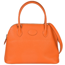 HERMES Bolide 27 Hu Vo Epson □R stamp (manufactured in 2014) Orange handbag