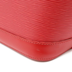 LOUIS VUITTON Louis Vuitton Epi Alma Handbag Leather Rouge Red