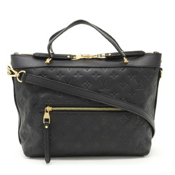 LOUIS VUITTON Louis Vuitton Easy Pouch Monogram Implant Leather Shoulder  Bag M80349 Black.