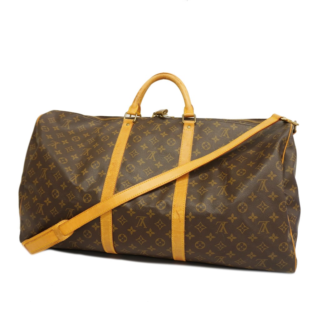 Louis Vuitton Monogram Keepall Bandouliere 60 Boston Travel Bag