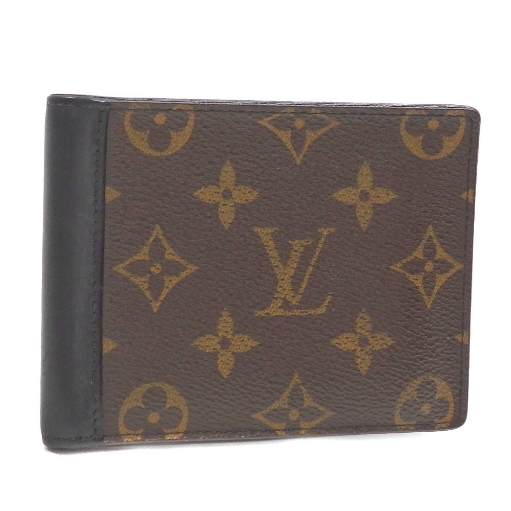 Louis Vuitton Bifold Wallet Monogram Macassar Portefeuille Mindoro M60411 Men's