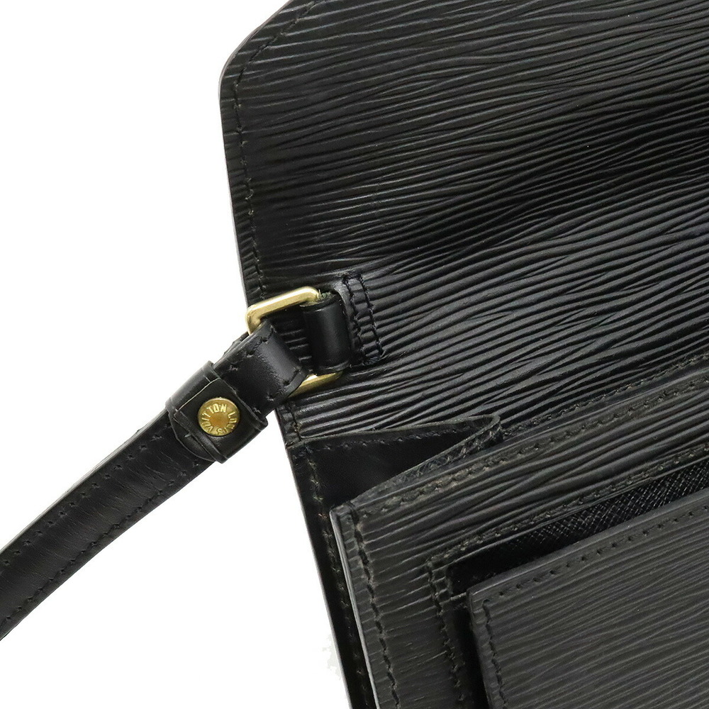 LOUIS VUITTON Louis Vuitton Epi Pochette Serie Dragonne Second Bag Noir  Black Key Missing M52612