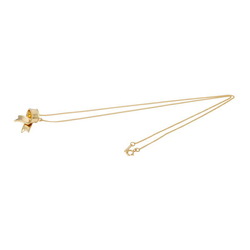 Tiffany ribbon motif K18YG yellow gold necklace