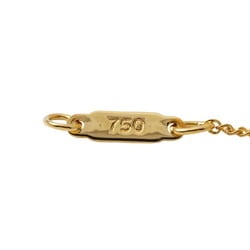 Tiffany ribbon motif K18YG yellow gold necklace