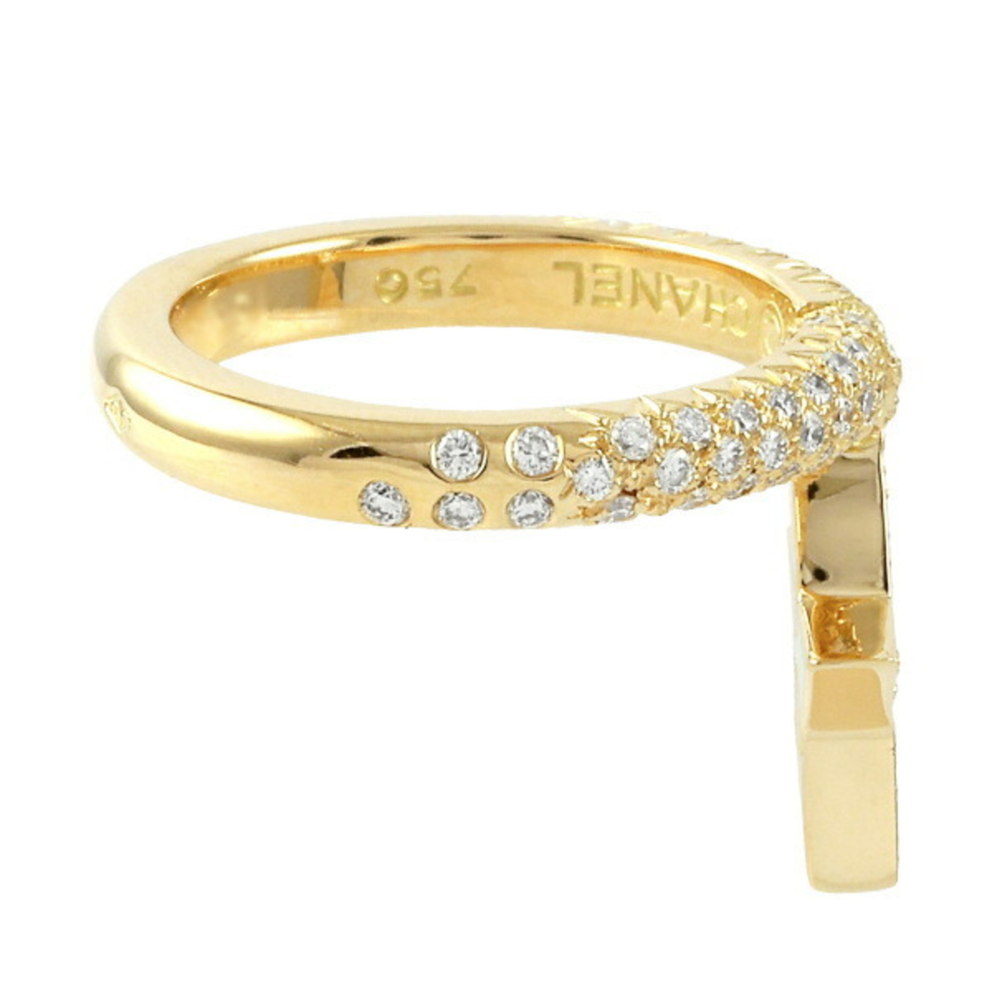Chanel Comet K18YG Yellow Gold Ring