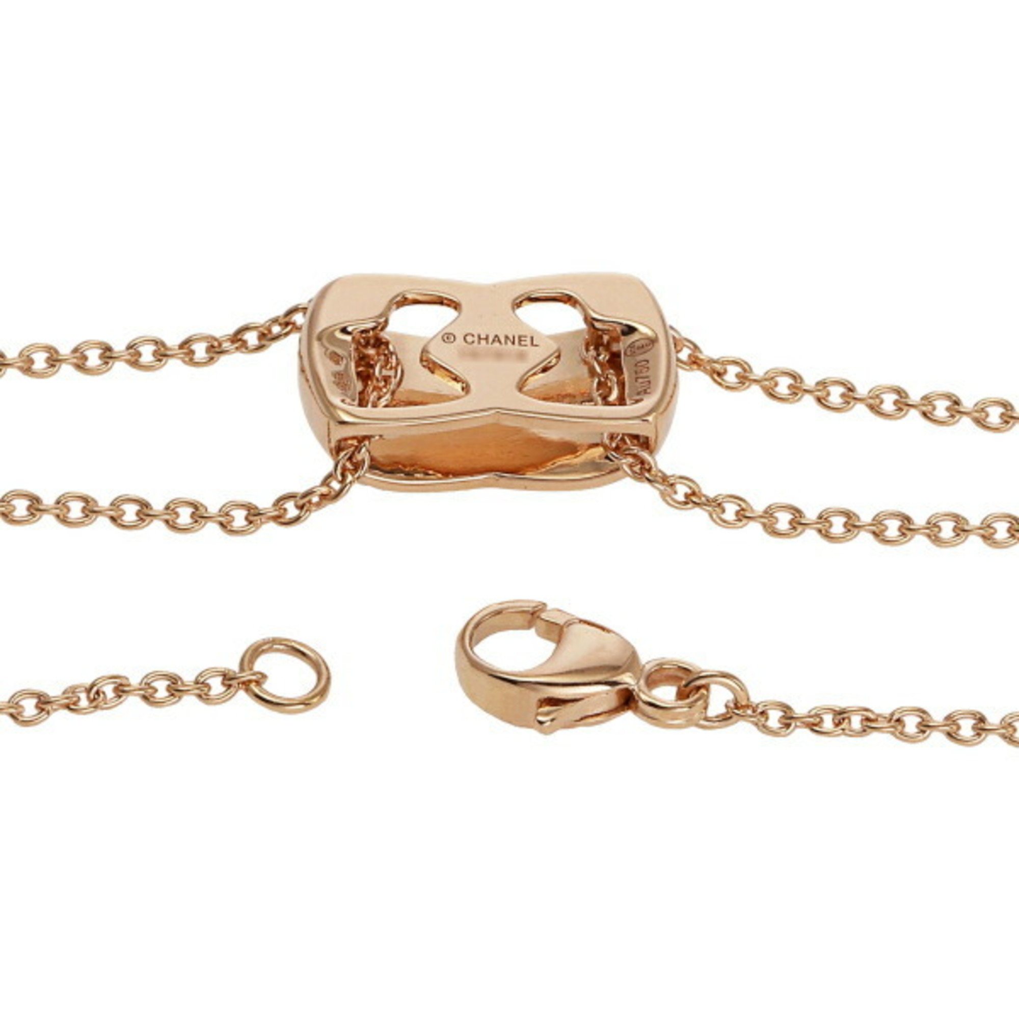Chanel Coco Crush K18PG pink gold necklace