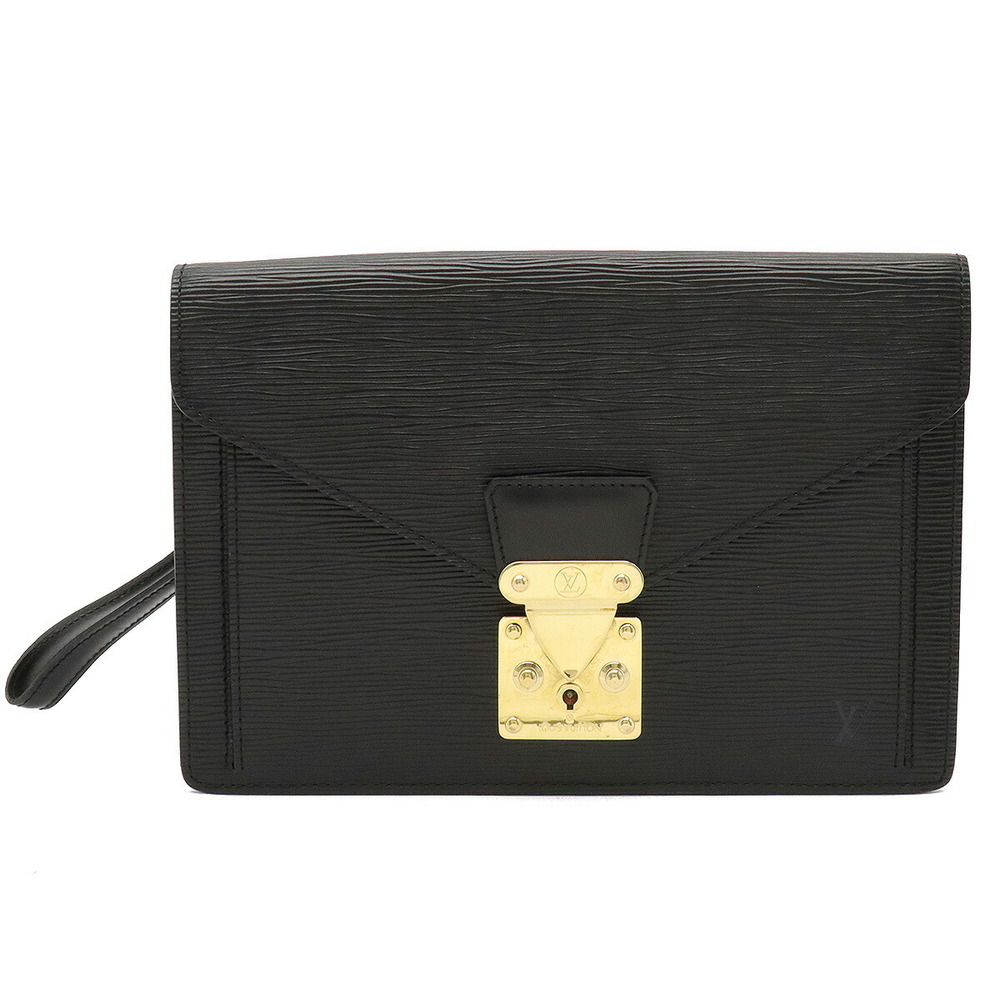 Louis Vuitton Epi Pochette Serie Dragonne M52612 Noir Leather Clutch Bag  Second