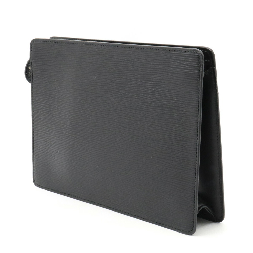 Louis-Vuitton-Epi-Pochette-Homme-Clutch-Bag-Noir-Black-M52522