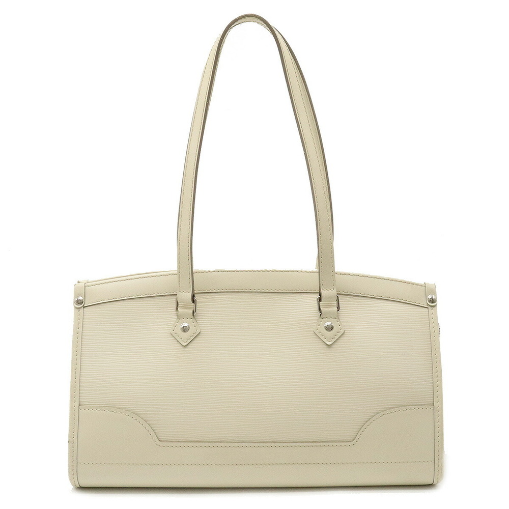 LOUIS VUITTON Louis Vuitton Epi Madeleine PM Shoulder Bag Handbag Yvoir  White Ivory M5933J