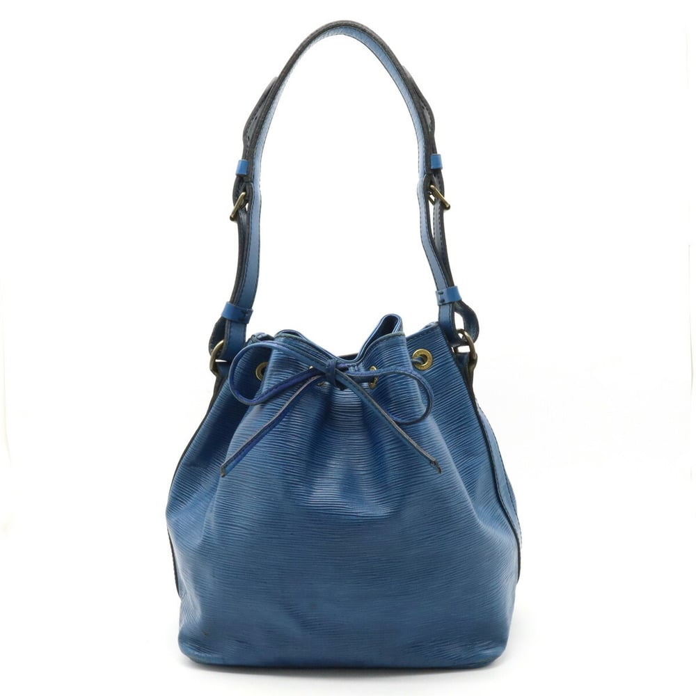 Louis Vuitton Petit Noe Shoulder Bag Handbag Blue EPI Leather M44105 - VERY  GOOD