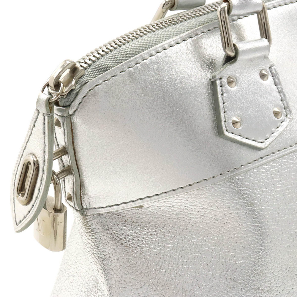 Auth Louis Vuitton M95541 Suhari Lockit PM handbag silver Leather Made in  France