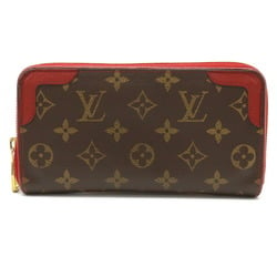 Louis Vuitton M61854 Monogram Zippy Wallet Retiro Brown Cerise Red