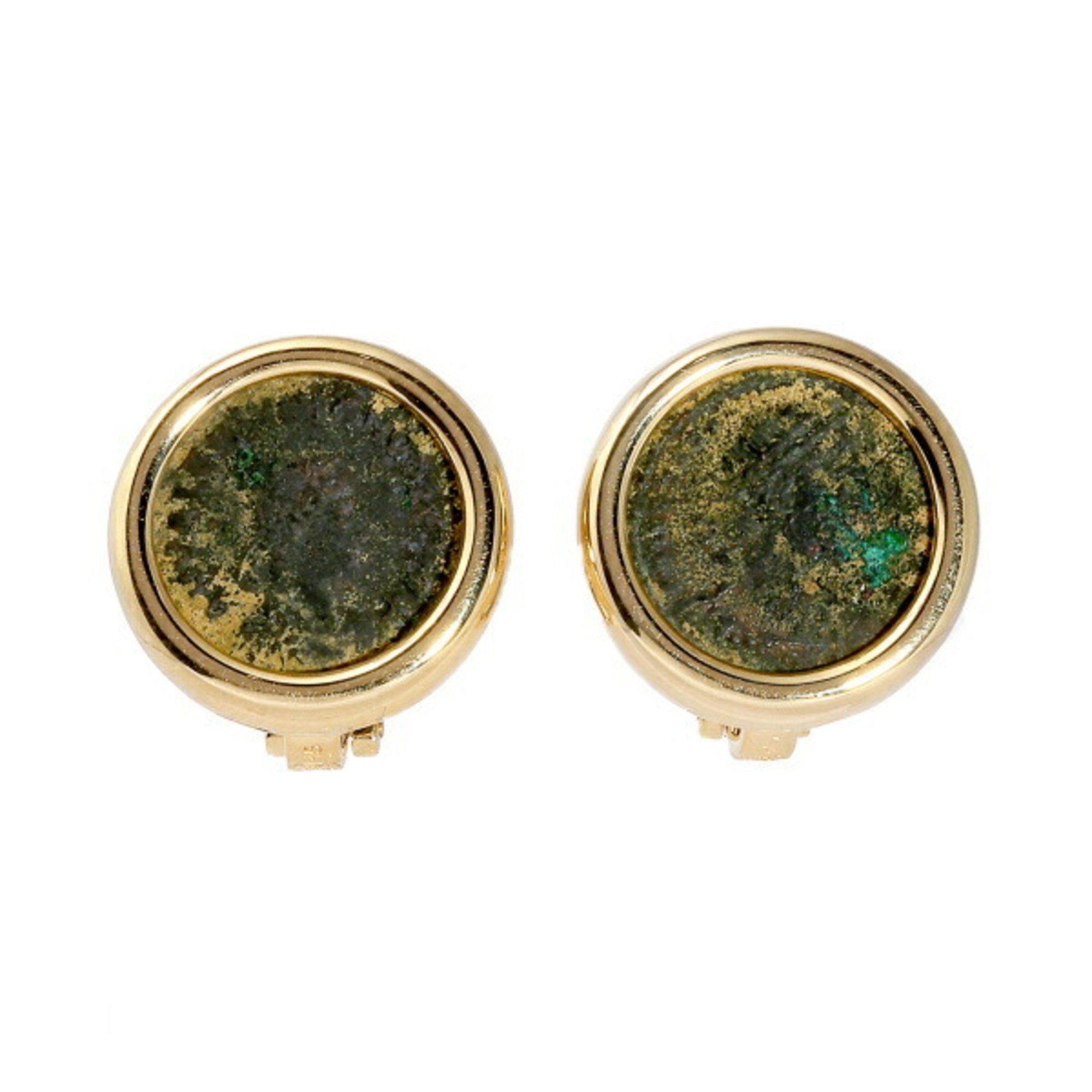 Bvlgari Monete K18YG Yellow Gold Earrings