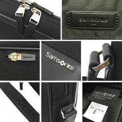 Samsonite Shoulder Bag Nylon Canvas Black Men's Back