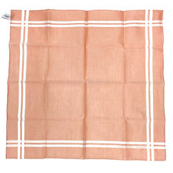 HERMES Hermes handkerchief bandana MOUCHOIR PARIS 100% cotton orange pocket square neckerchief