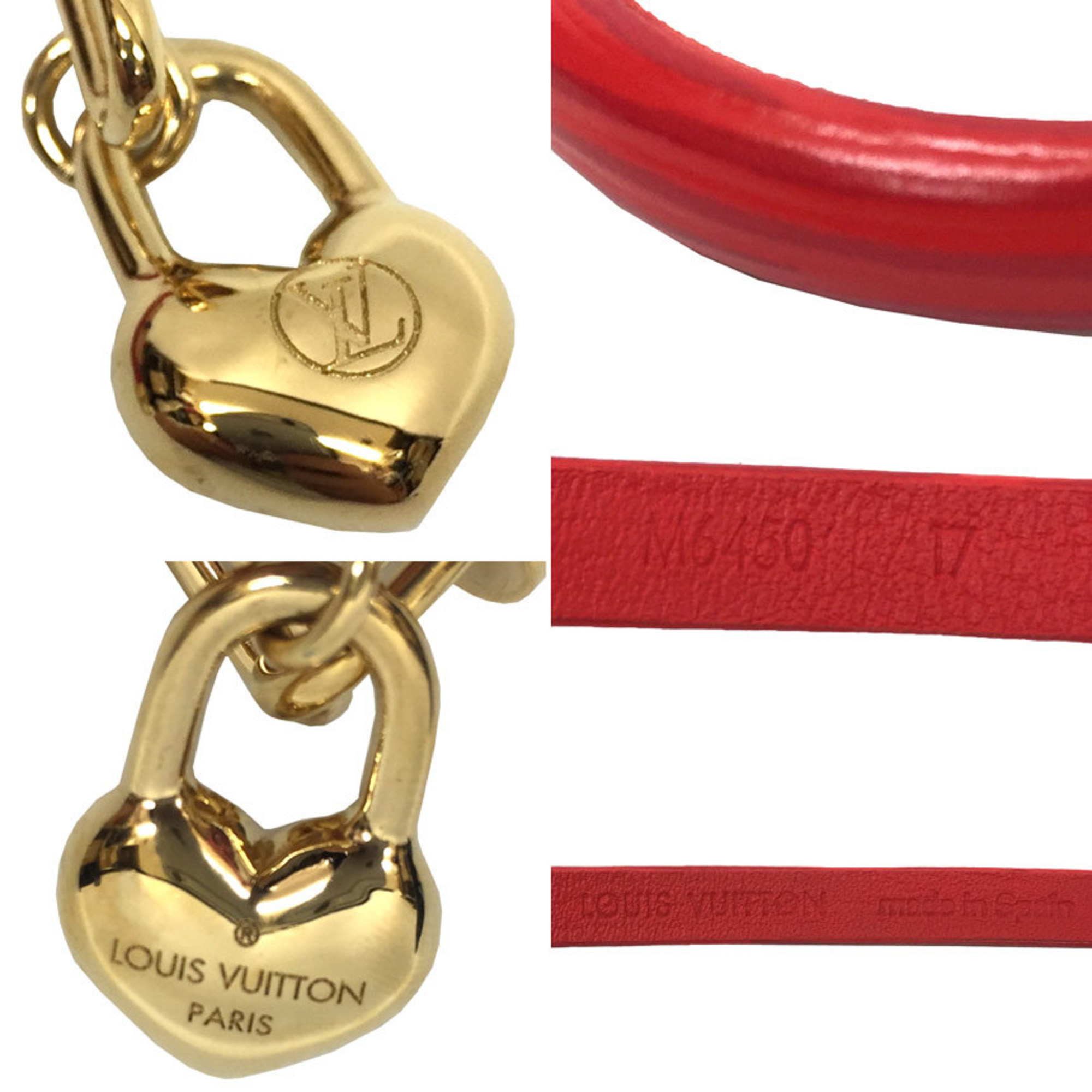 LOUIS VUITTON Louis Vuitton Bracelet Crazy in Rock Red M6450