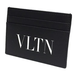 Valentino Garavani VY0P0448 WY2P0448 LVN Leather VLTN Card Case Business Holder Pass 0NO/NERO Black