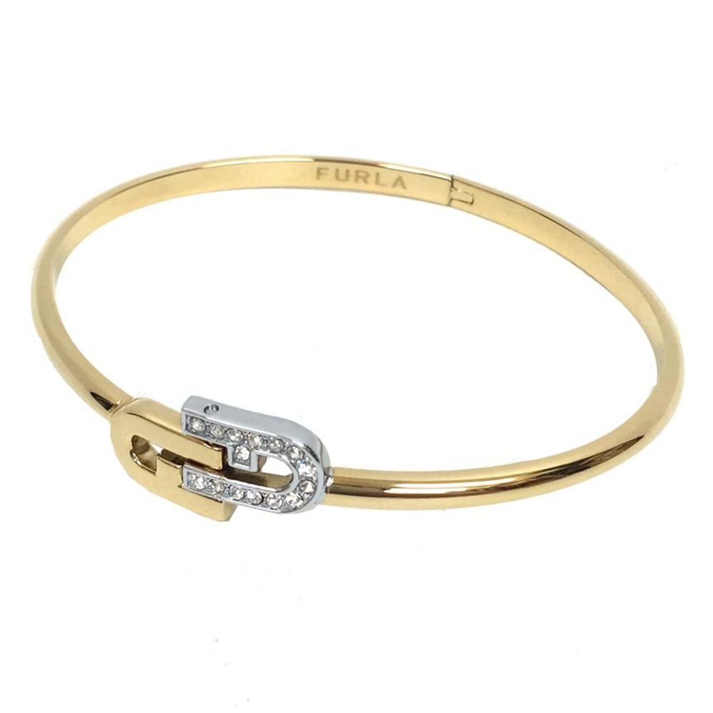 Furla FURLA Arch Double Bangle Bracelet Gold Silver Ladies