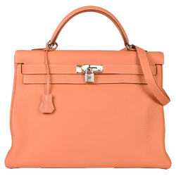 HERMES Kelly 40 Inner stitching □Q stamp (manufactured in 2013) Clevette Taurillon Clemence Handbag with shoulder strap